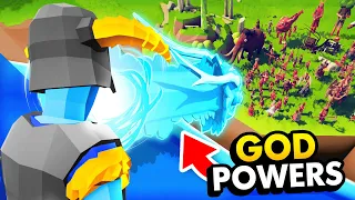 Secret DRAGON SHOUT God Powers VS Every Unit In TABS (Totally Accurate Battle Simulator Gameplay)