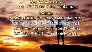 YOU RAISE ME UP - Josh Groban (2006) Gospel Song With On Screen Sing-A-Long Lyrics #gospel #karaoke