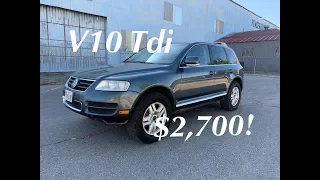 How Much does a V10 Tdi Touareg Sell for at the Dealer Only Auction?