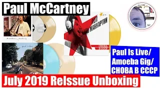 Paul McCartney 2019 Reissue Unboxing Paul Is Live CHOBA B CCCP Amoeba