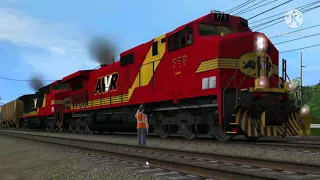 Unstoppable in Trainz :777 escapes Fuller yard