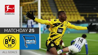 Moukoko scores first home goal! | Borussia Dortmund - Hertha Berlin | 2-0 |  Bundesliga 2020/21