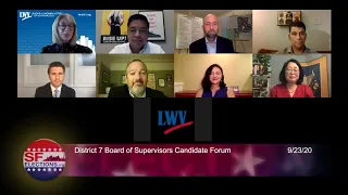 District 7 Board of Supervisors Candidate Forum September 23, 2020