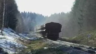 Freight train 4069 passes Vatala level crossing