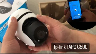 Tp-link Tapo C500 Camera installation / 360° outdoor security / unboxing and review