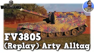 World of Tanks - FV3805 - (Replay) Arty Alltag auf Tier 9