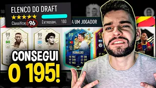 CONSEGUI CHEGAR NO 195 NO FUT DRAFT DNV!! PERTO DO 196!! FIFA 20