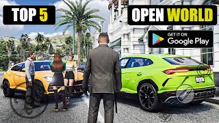 Top 5 Crazy Open World Games Like GTA 5 For Android 2023 | ULTRA GRAPHICS