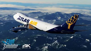 Atlas Air 747-8 | Full Flight Anchorage, Alaska ✈ Seoul, South Korea | ULTRA 4K | A MSFS Experience