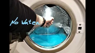 Experiment - 10 liters of  Dish Soap  - in a Washing Machine - NO WATER