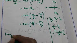 Find the Value of tan13pi/12|Example12 in Trigonometric functions in tamil#succeedmathsandchemistry