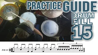 Drum Fill 15 (16 Flashy Beginner Drum Fills) PRACTICE GUIDE