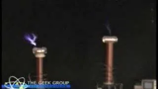 Super Mario Brothers played through a Tesla Coil