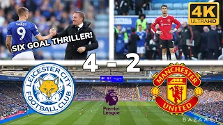 LEICESTER CITY VS MAN UTD | 4 - 2 | FOXES PLAY OUT A SIX GOAL THRILLER AT THE KING POWER STADIUM!