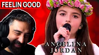 Arab Man is Anxious Reacting to Angelina Jordan - Feelin' Good (At Allsang På Grensen)