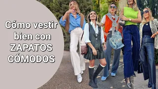 7 LOOKS estilosos con ZAPATOS CÓMODOS / 7 días 7 looks ( Tu Asesora de Imagen y Moda)