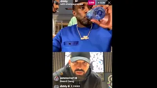 Diddy Instagram Live Talk With Drake, Will Smith & Jordyn Woods | Drake Talks New Album