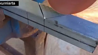 how does a welder do a stronger 90 degree box iron angle cutter