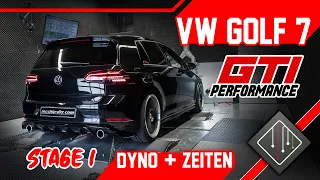 VW Golf 7 GTI Performance | Stage 1 Chiptuning - Dyno - 100-200 | mcchip-dkr