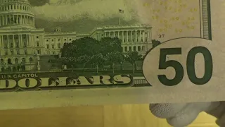 2017 50 US Dollar Bill