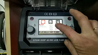 СПІКА GTAW 200P AC/DC LCD функції зварювання в режимі DC.