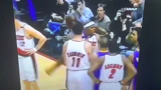 Greg Anthony and Bonzi Wells wanted a piece of Shaq- 2000 WCF Lakers vs Blazers Game 3