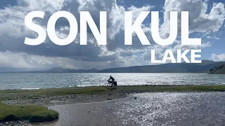 Cycling Son Kul Lake. Bikepacking Kyrgyzstan