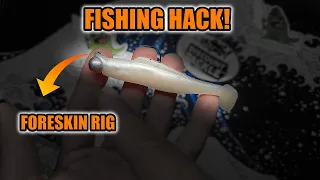 Fishing Hacks for Z-Man Fishing Plastics - Foreskin Rig for Jigs