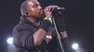 Kanye West Performs at 12-12-12 Benefit Concert In A Kilt