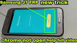 Samsung Galaxy J7 Frp Bypass//Samsung Galaxy j7 pattern unlock | no computer/no OTG New trick 2020