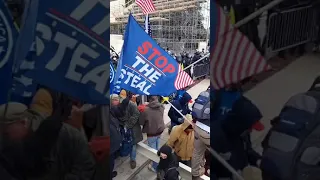 Police Push Back Protestors Trying to Access US Capitol Building