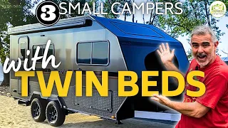 3 Small Travel Trailers With Twin Beds and Bathrooms - 2024 Models