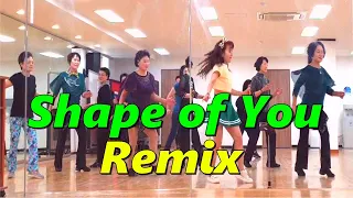 Shape of You Remix Line Dance (Beginner) // 쉐이프오브유 리믹스 라인댄스 // October 2023
