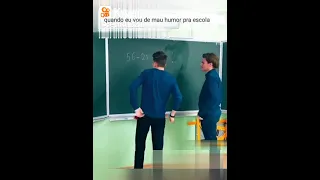 quando eu tor de mal humor na escola 😂😂😂😂kkkkkk