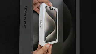 Unboxing iPhone 15 Pro Max Natural Titanium 🤎 #iphone15promax #iphone15series #apple #ios17.5