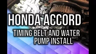Honda Accord V6 Timing Belt and Water Pump Installation