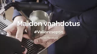 Näin vaahdotat maidon kahviin • Valio reseptit x Jarno Peräkylä