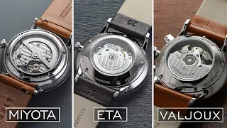 Overview Of Third-Party Movements: ETA, Miyota, Seiko, & More (A Comprehensive Guide)