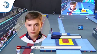 Timofei LAZUTIN (RUS) - 2018 Double Mini-Trampoline European junior silver medallist