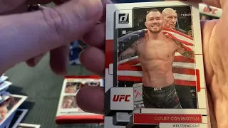 UFC cards opening donruss blaster box