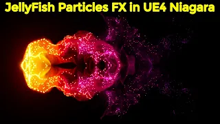 JellyFish Particles FX in UE4 Niagara | Download from Patreon
