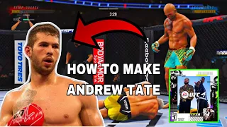 How To Create Andrew Tate on UFC 4! (CAF Fighter)