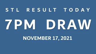 STL Result Today November 17, 2021 7pm Draw Visayas