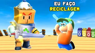 O MENINO DESUMILDE ENCONTROU O CAPITÃO RECICLAGEM NO STUMBLE GUYS E SE DEU MAL