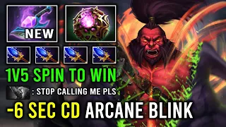 WTF 6 Second Cooldown Arcane Blink 1v5 Unlimited Spinning Axe | NEW Offlane Guide Dota 2