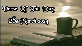 Verse And Prayer For The Day | 28th March 2024 | Bible Verse | My Life With God #bibleversetoday