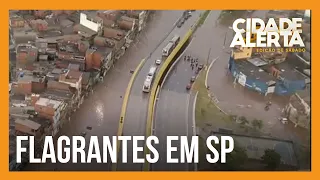 Chuva deixa pessoas ilhadas e morte é registrada no interior de São Paulo