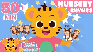Five Little Monkeys + Dancing Like An Animal + more Little Mascots Nursery Rhymes & Kids Songs