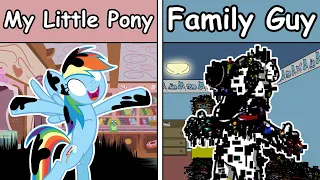 Rooten Family My Little Pony Vs Pibby Family Guy (Darkness is Magic) - FNF