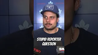 Toronto Media asks Auston Matthews a stupid question #nhl #hockey #shorts #shortsfeed